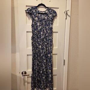 FRYE AND CO. Navy Floral Maxi Dress